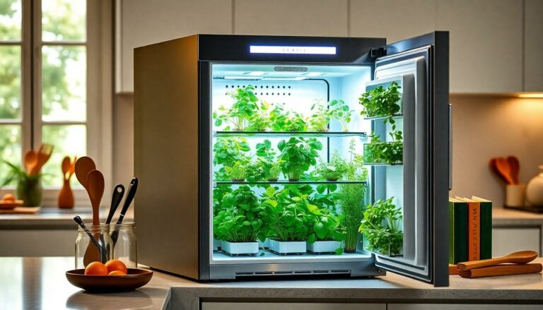 herb growing fridge